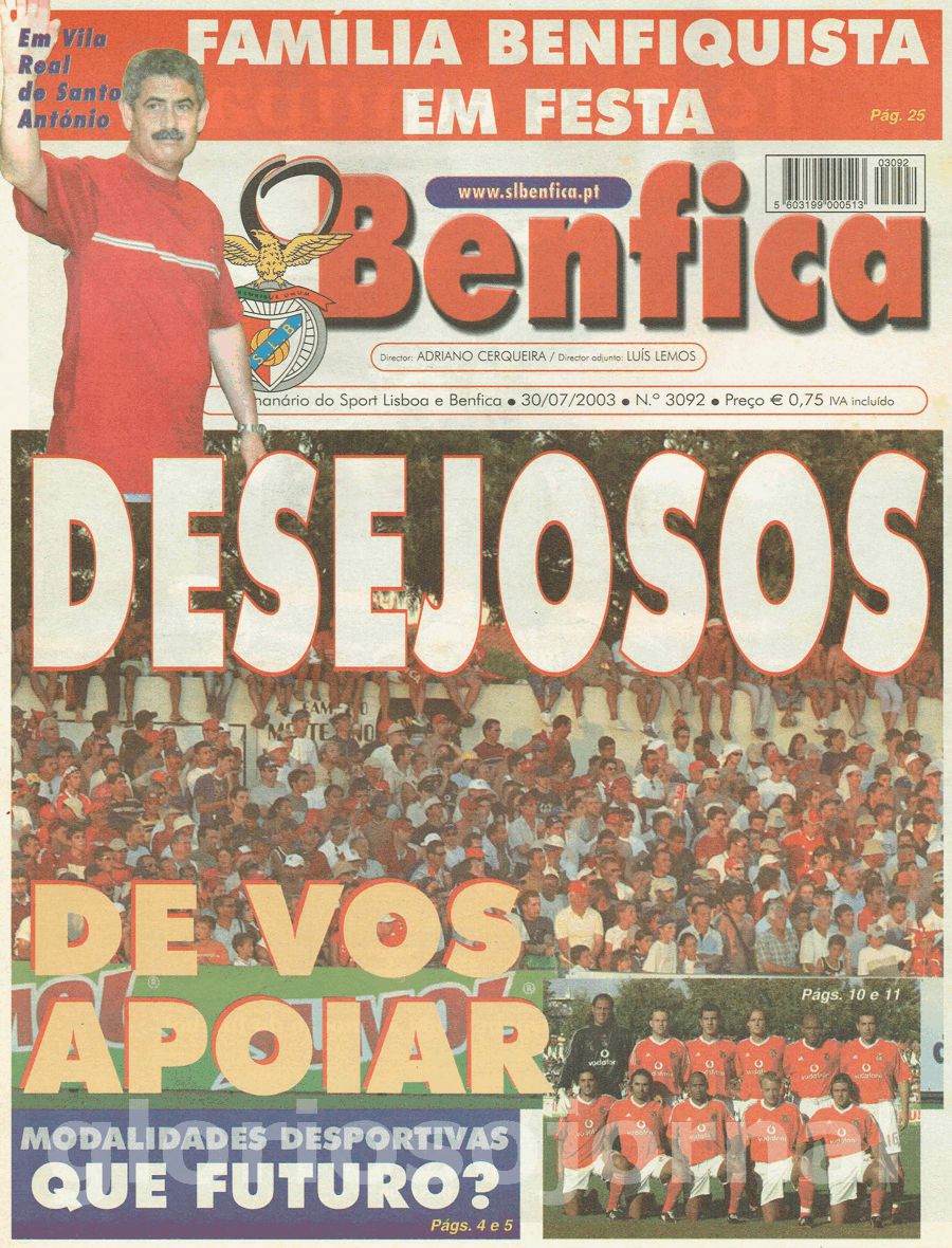 jornal o benfica 3092 2003-07-30